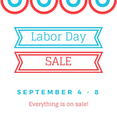 Labor Day Sale!
