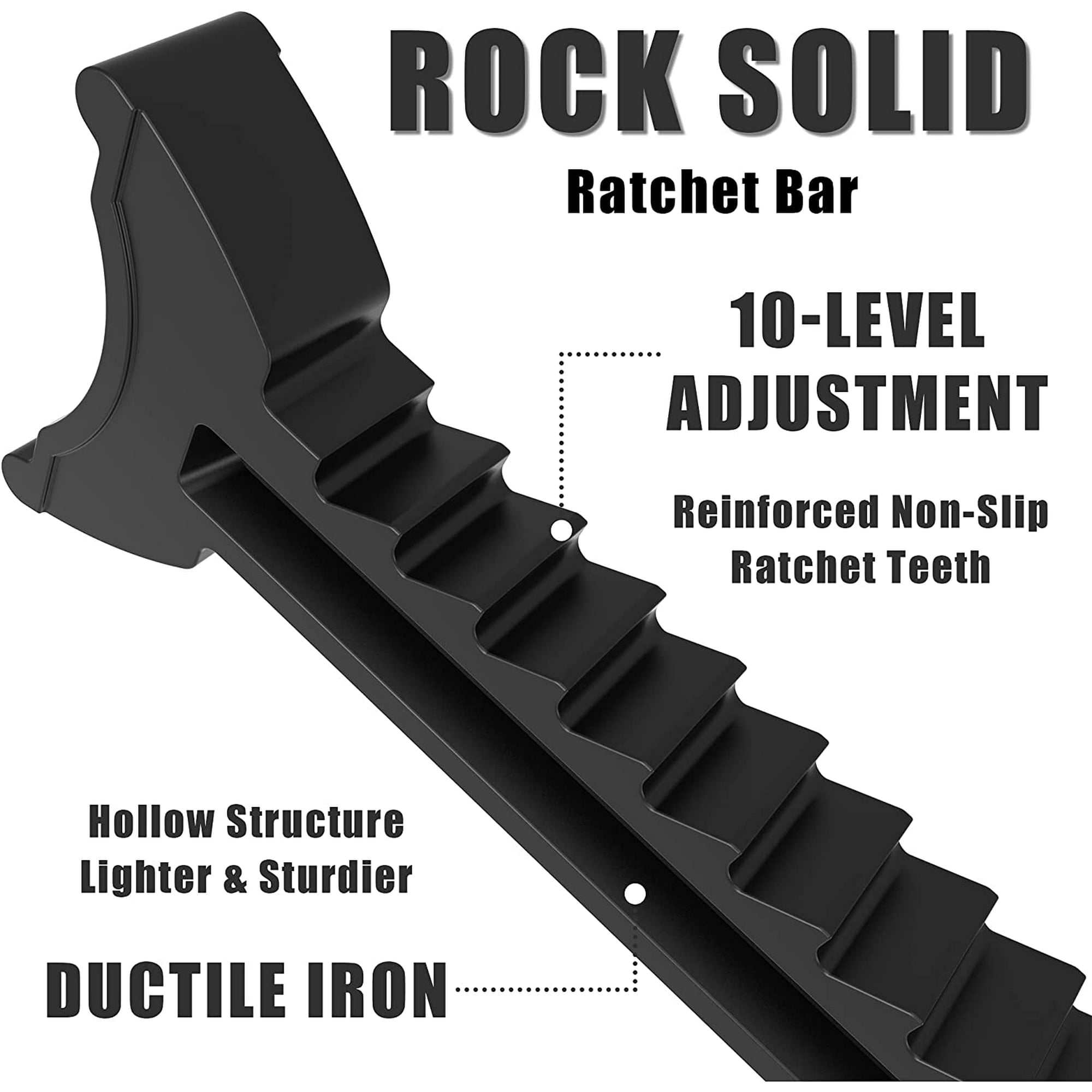 Torin DT43202B Steel Jack Stands: 3 Ton (6,000 lb) Capacity, Black, 1 Pair