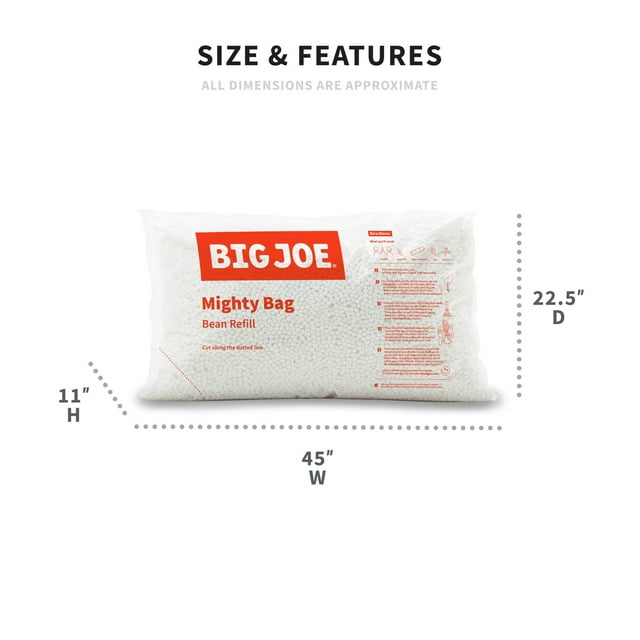 Big Joe Bean Bag Refill, 100 Liter