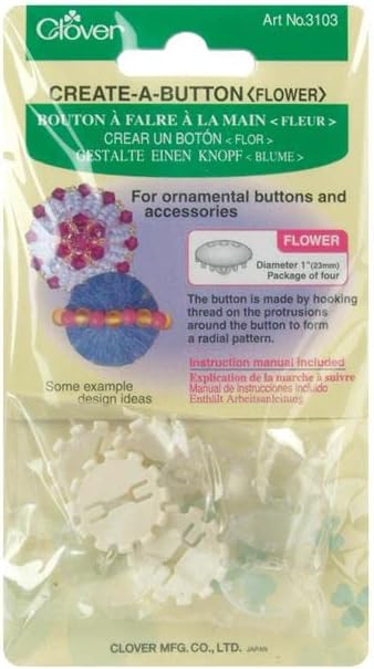 Clover Art No. 3103 Create-A-Button (Flower Design)