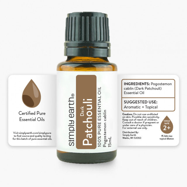 Patchouli Essential Oil (Dark) 15 ML - Simply Earth - Keuka Outlet