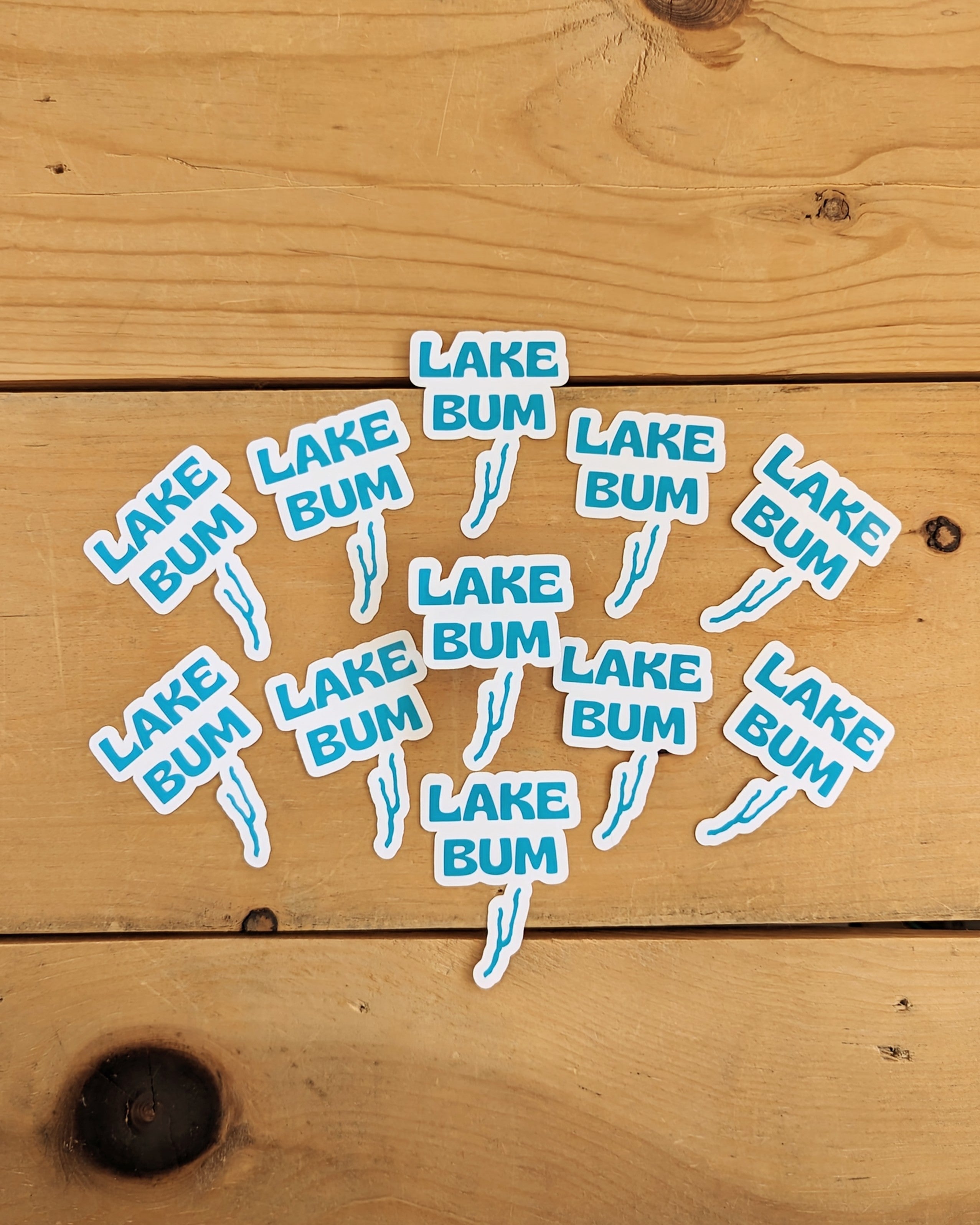 Lake Bum Sticker