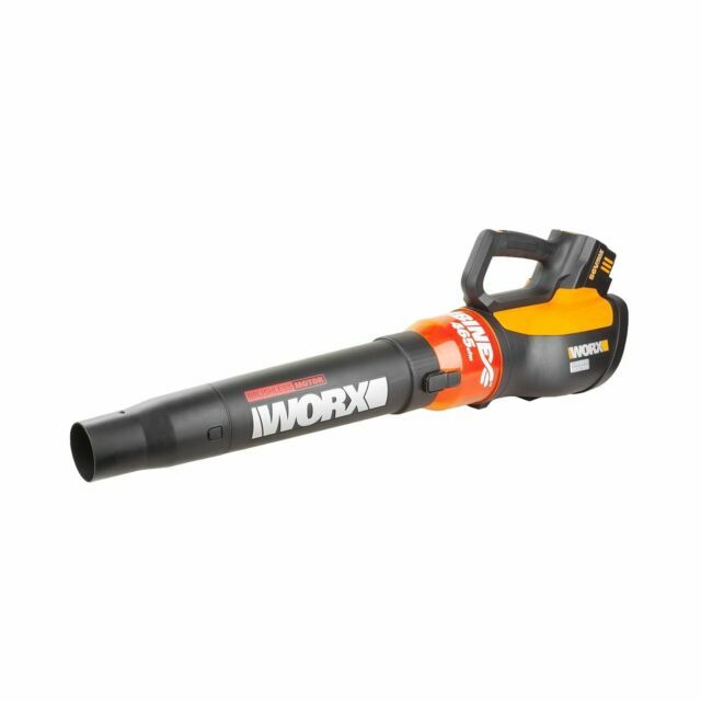 Positec Worx WG591 Cordless Leaf Blower 56V 465CFM 12.2