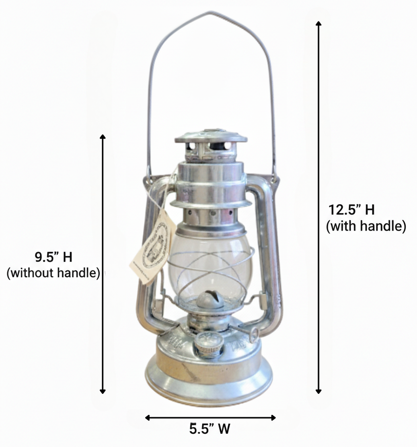 10" Galvanized Hurricane Lantern - Meva - Keuka Outlet