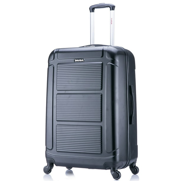 InUSA Pilot 28 Lightweight Hardside Spinner Luggage, Black