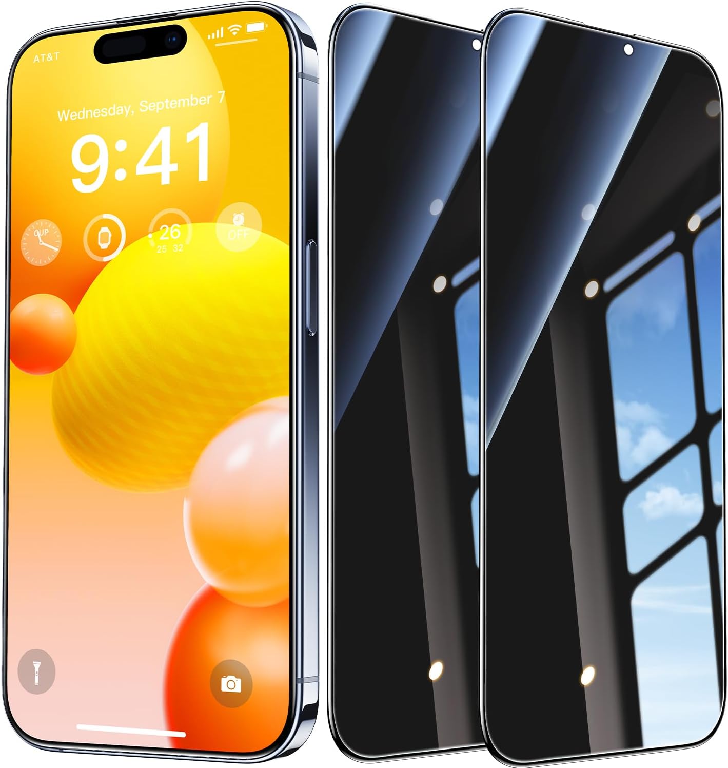 OPXYL Tempered 9H Glass Screen Protector for iPhone 15 Pro Max