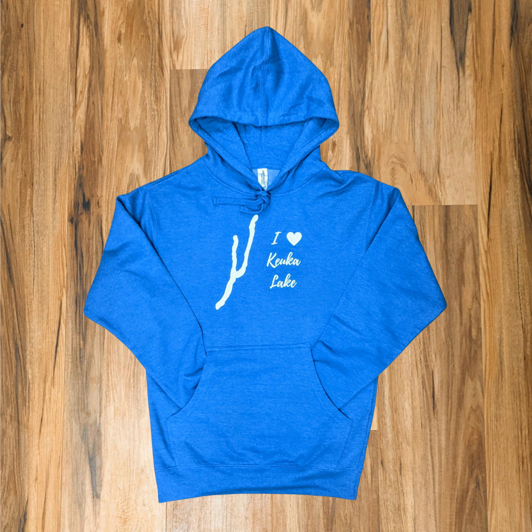 I Love Keuka Lake Fleece Hoodie