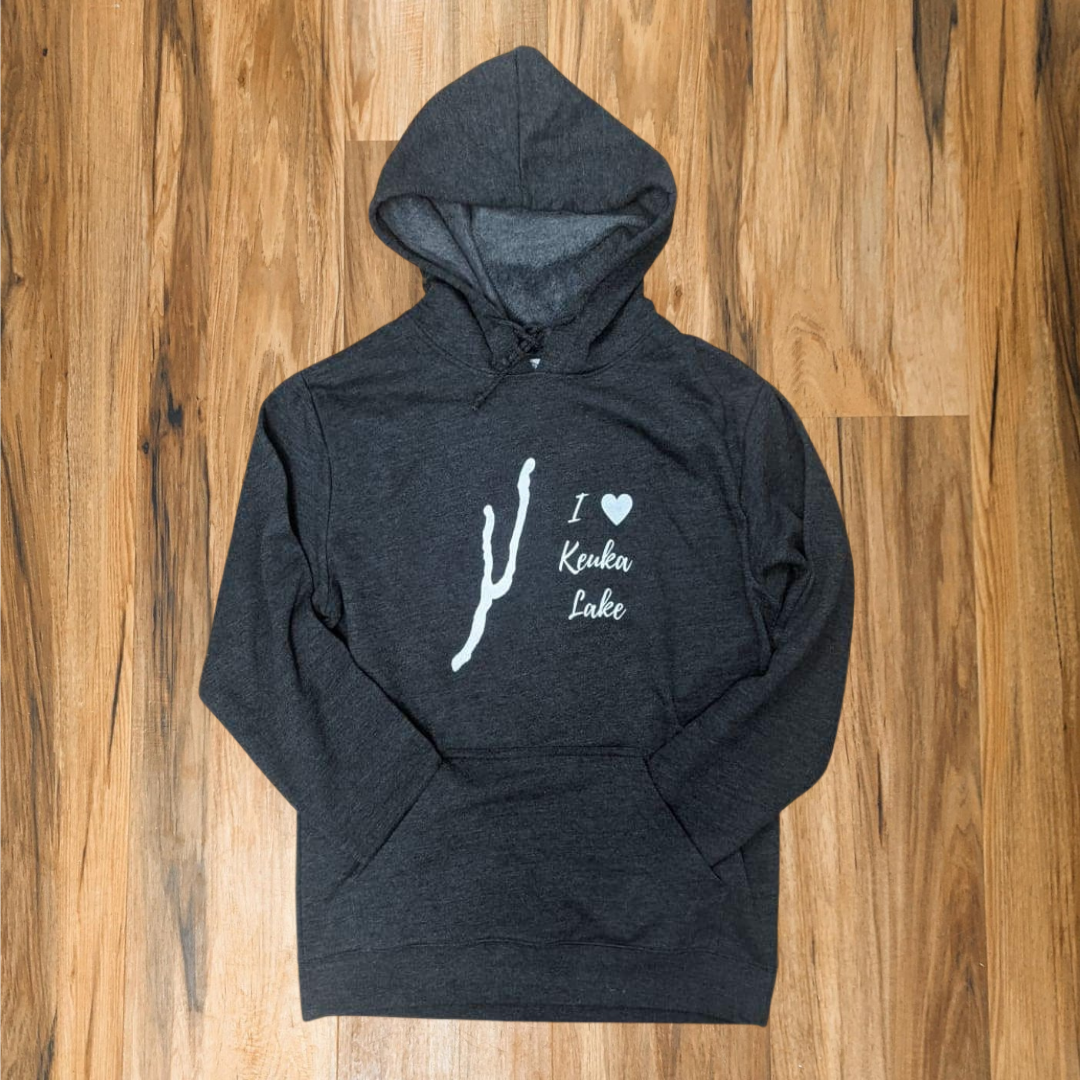 I Love Keuka Lake Fleece Hoodie