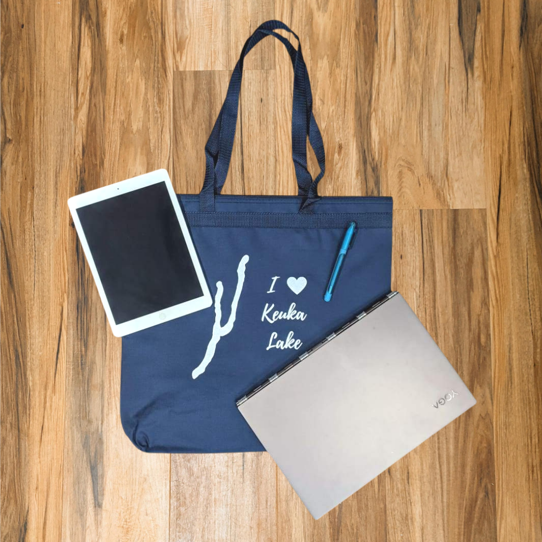 I Love Keuka Lake Large Tote Bag