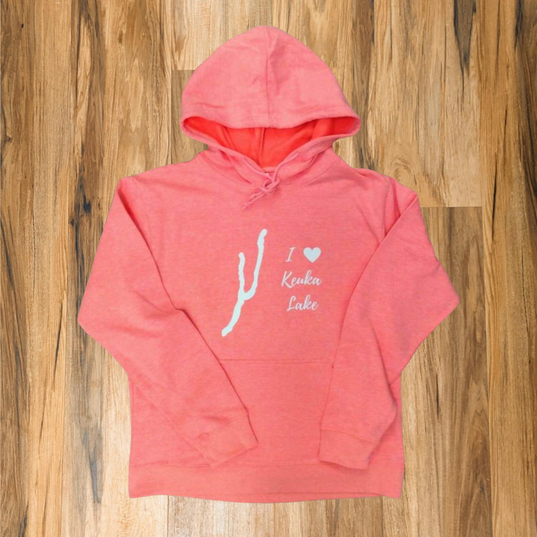 I Love Keuka Lake Fleece Hoodie