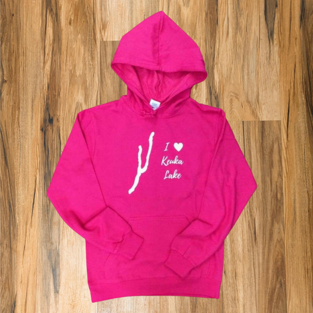 I Love Keuka Lake Fleece Hoodie