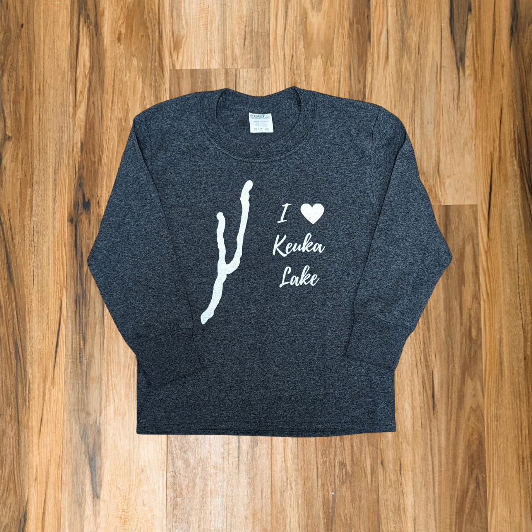 I Love Keuka Lake Youth Long Sleeve T-Shirt