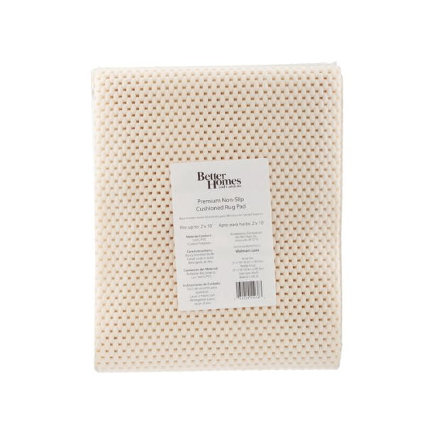 Better Homes & Gardens 2' x 4' Cushioned Non-Slip Area Rug Pad
