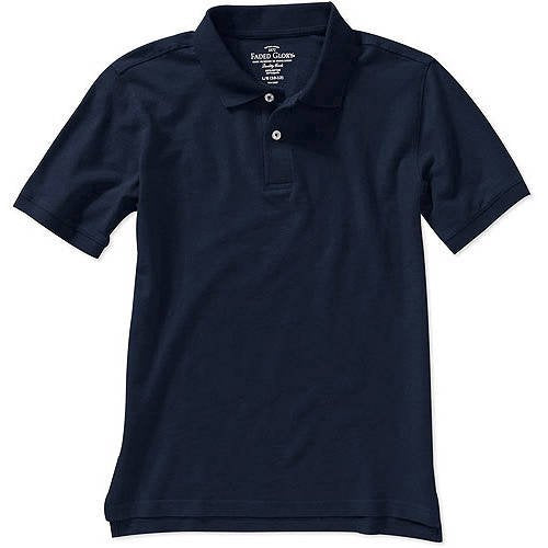 Husky Boys' Solid Short Sleeve Polo Shirt