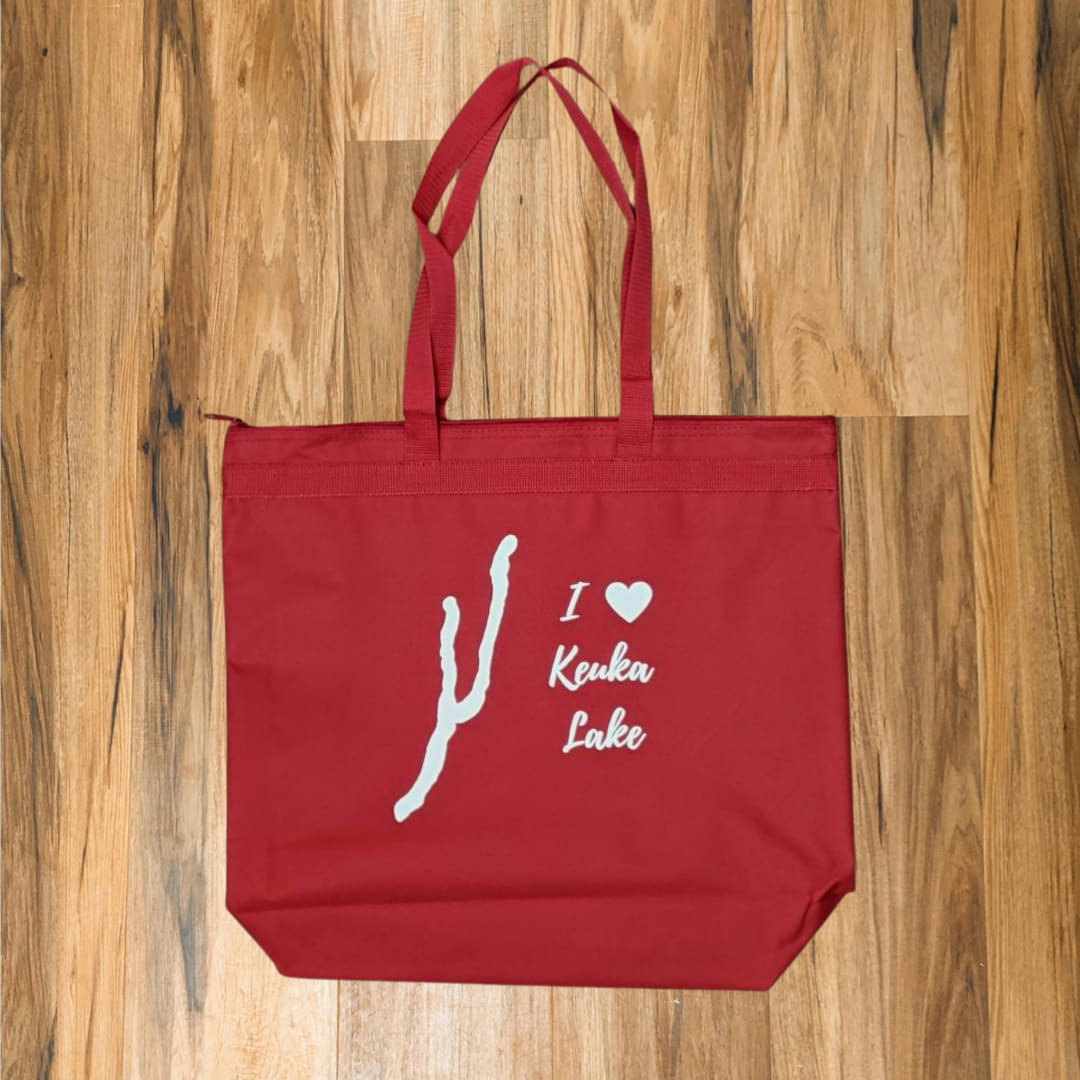 I Love Keuka Lake Large Tote Bag