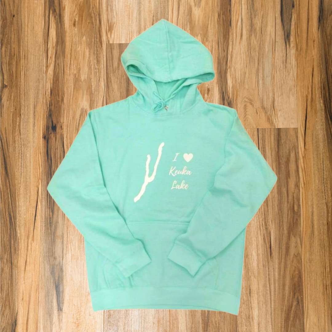 I Love Keuka Lake Fleece Hoodie