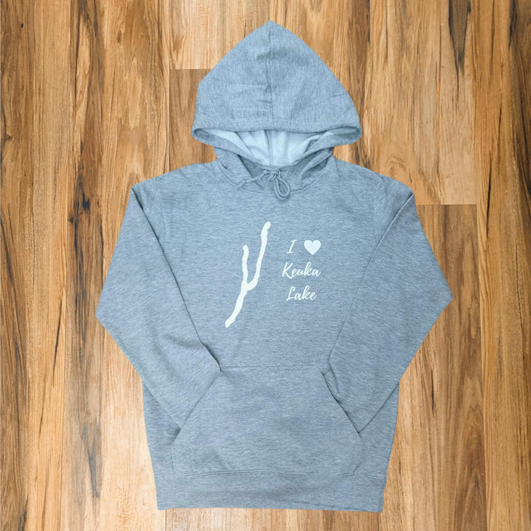I Love Keuka Lake Fleece Hoodie