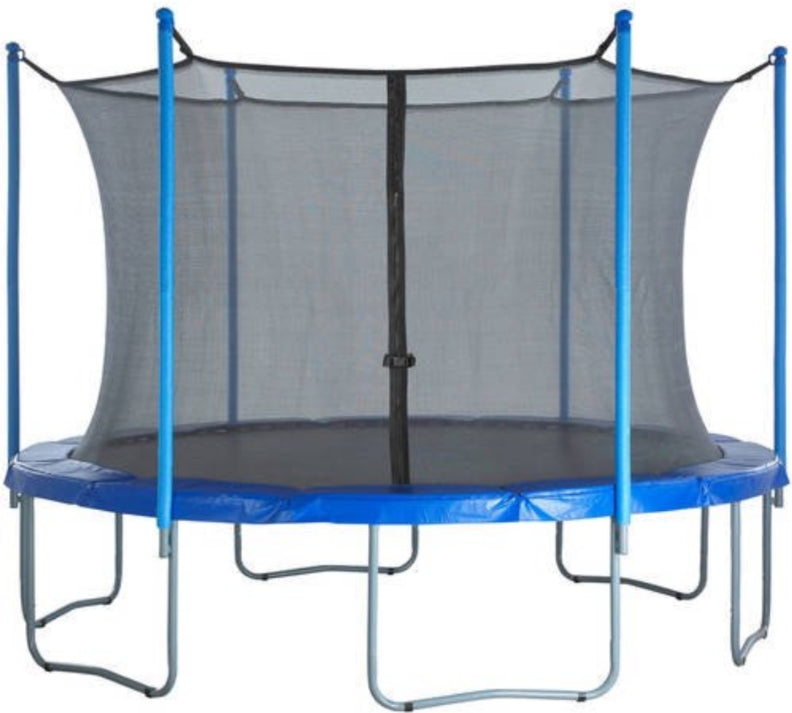 Trampoline Replacement Enclosure Net for 12' Round Frames with Adjustable Straps Using 6 Poles or 3 - Not specified - Keuka Outlet