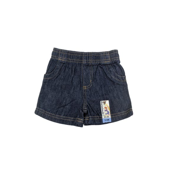 Baby Denim Woven Shorts - 3-6M / Indigo Denim - Clothing