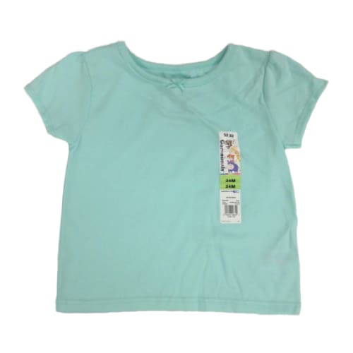Baby Girls’ Short-Sleeve Solid T-Shirt - 24M / Mint - Clothing