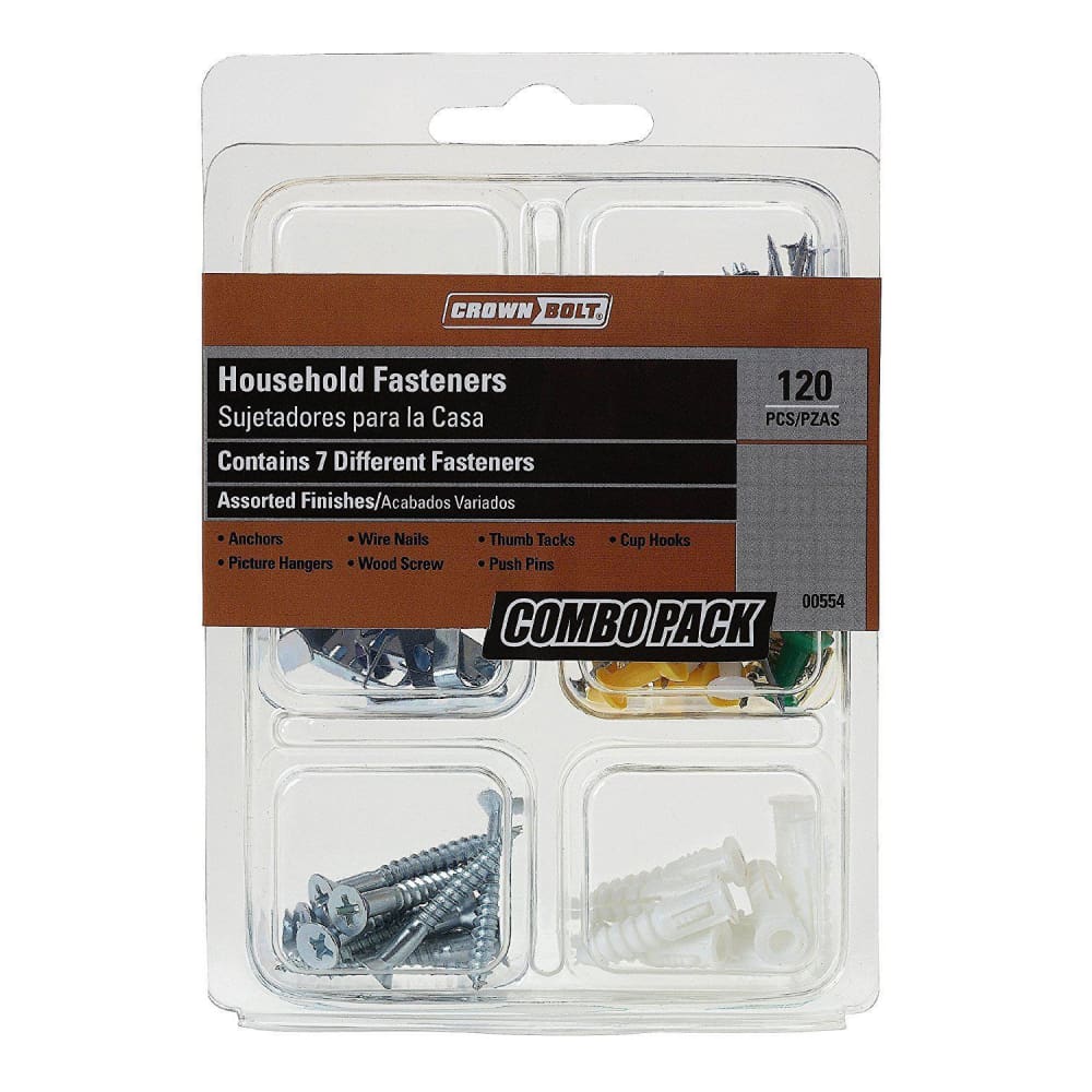 Crown Bolt 00554 120-Piece Household Combination Pack - Keuka Outlet