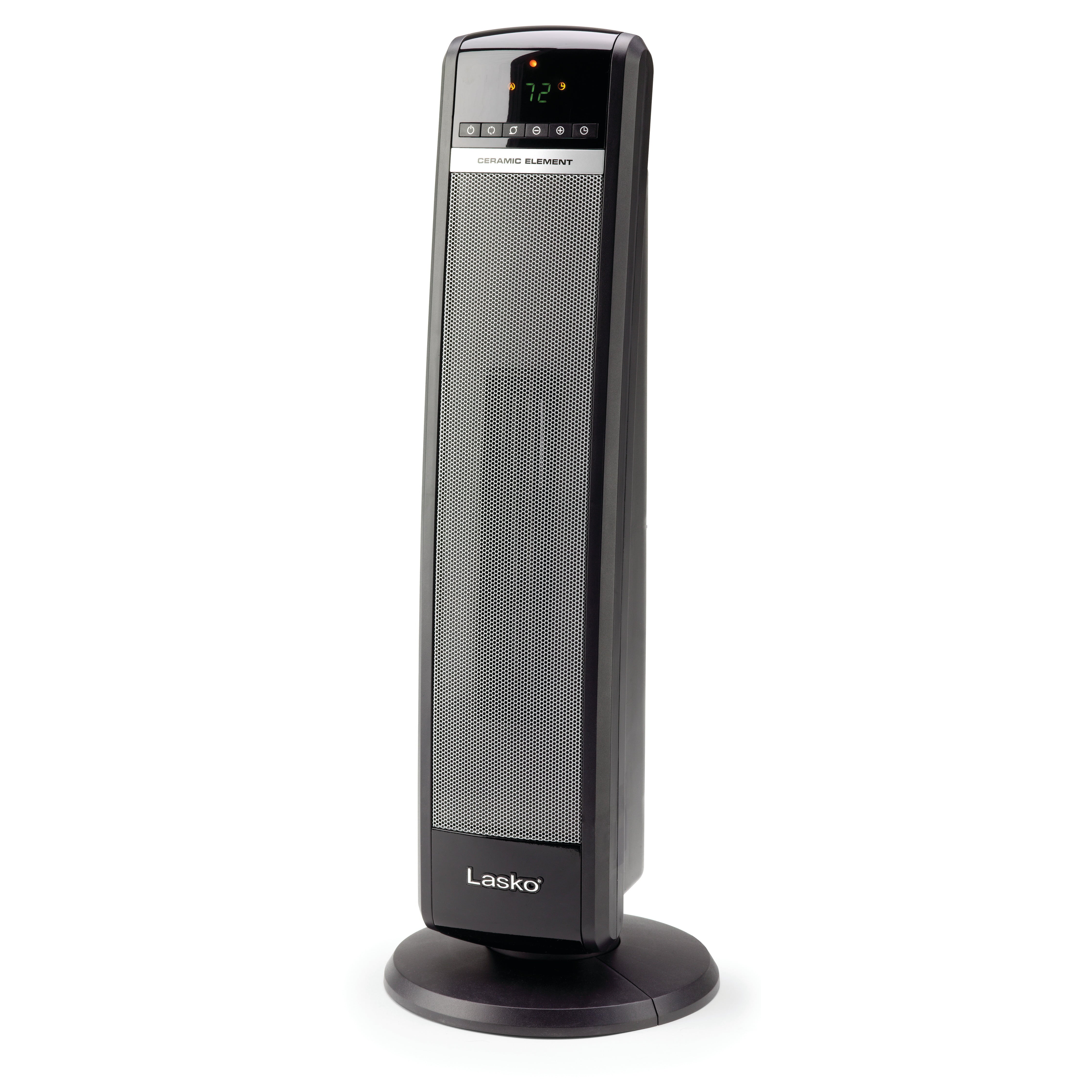 Lasko 1500W Ceramic Electric Tower Space Heater with Remote Control, CT30750, Black