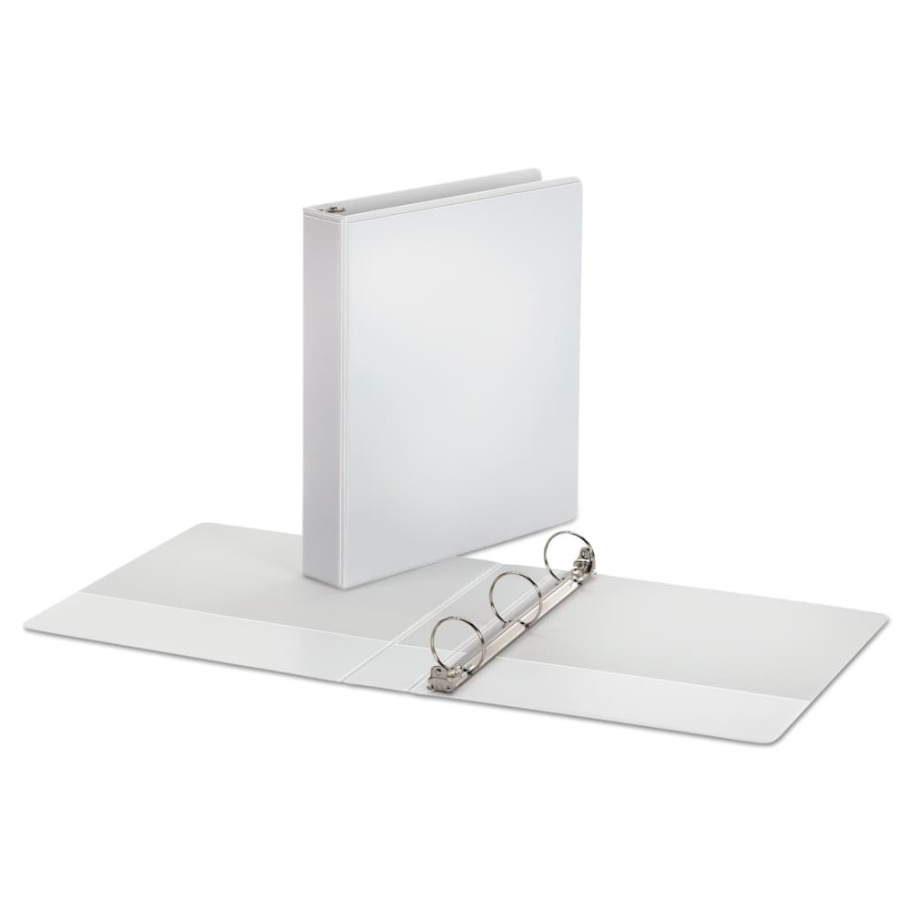 Economy Round Ring View Binder, 1-1/2" Capacity, White - Keuka Outlet