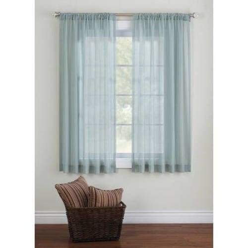 Elise Woven Stripe Sheer Window Panel - Keuka Outlet