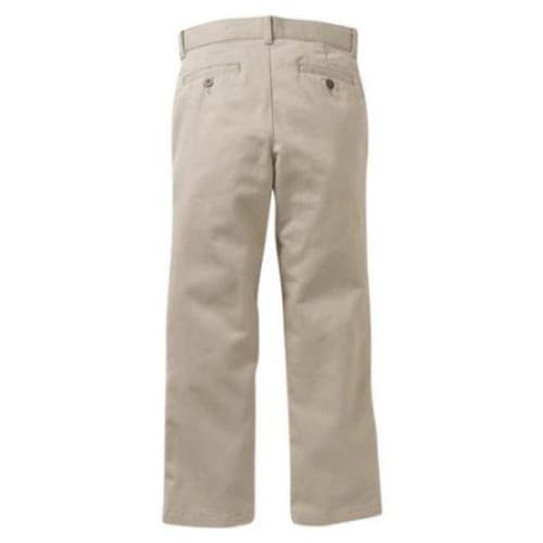 George Boys Reg Husky Flat Front Twill Pant With Scotchguard - Keuka Outlet