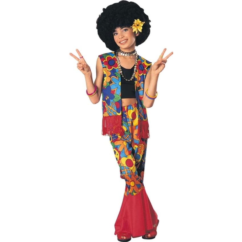 Girl’s Flower Power Halloween Costume - Small (6-10) - Seasonal