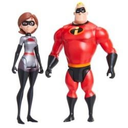 Incredibles 2 Elastigirl & Mr. Incredible 4" Scale Action Figure 2pk Exclusive - Keuka Outlet