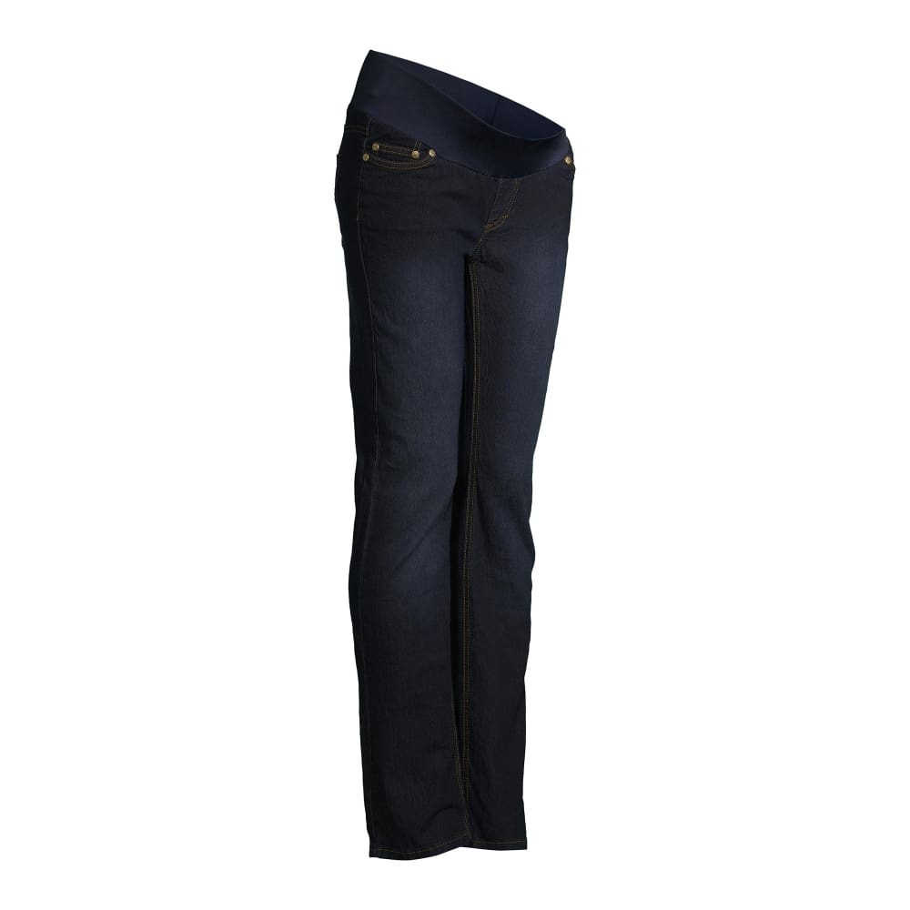 Maternity Oh! Mamma Straight Leg Jeans with Demi Panel - Clothing