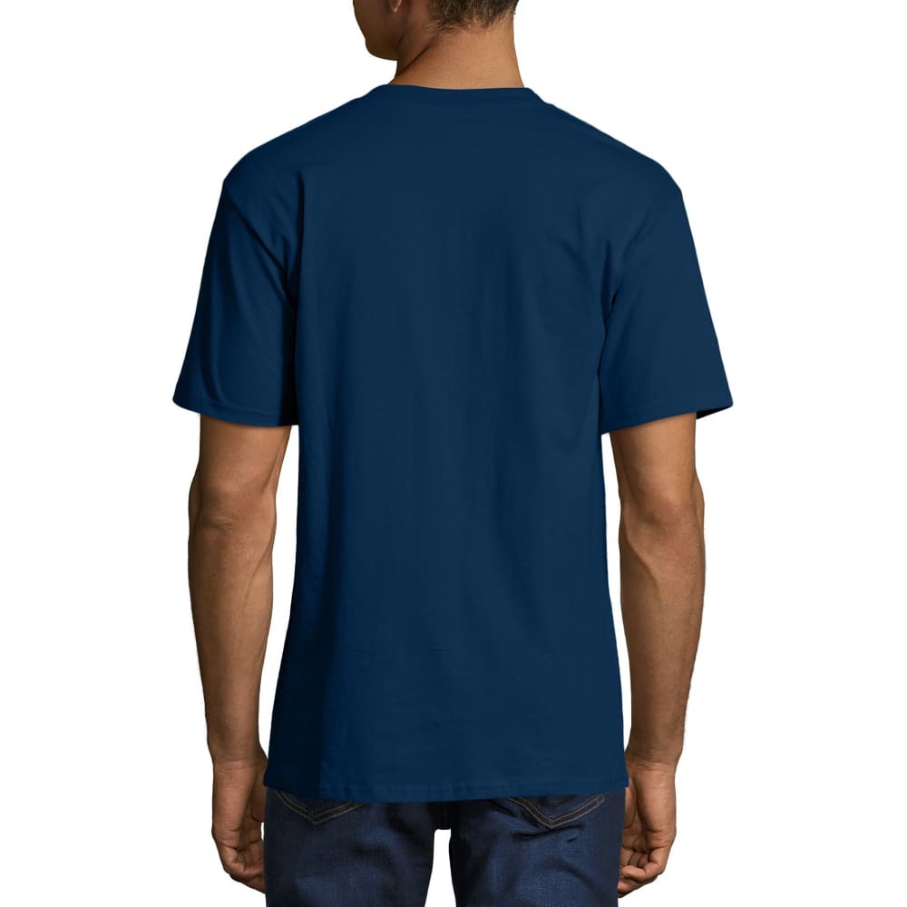 Men’s and Big Men’s Beefy-T Crew Neck Short Sleeve T-Shirt - M / Navy - Clothing