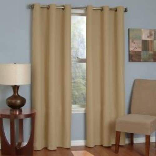 Microfiber Energy-Efficient Grommet Blackout Curtain Panel - Curtains