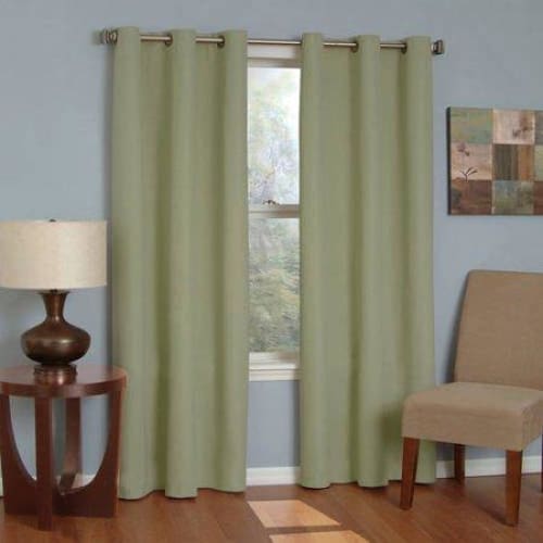 Microfiber Energy-Efficient Grommet Blackout Curtain Panel - Keuka Outlet