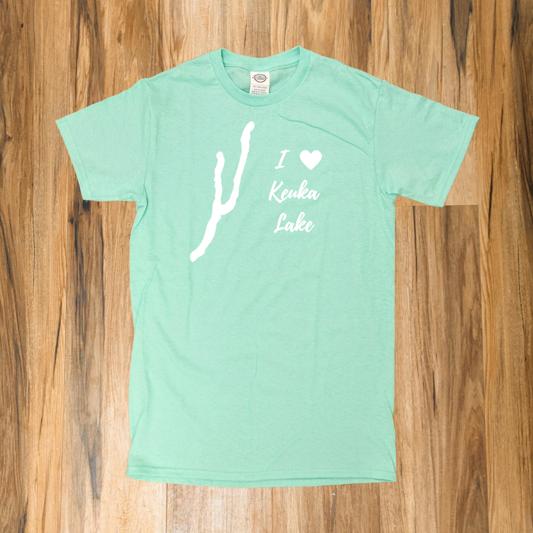 I Love Keuka Lake Short Sleeve Shirt