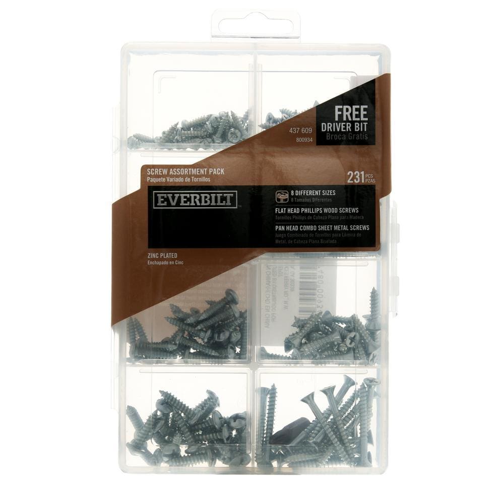 Screw Assortment Kit (231-Piece per Pack) - Keuka Outlet