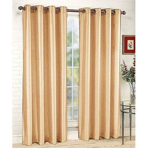 Tribeca Faux Silk Grommet Single Curtain Panel - Curtains