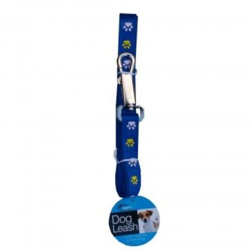 Woven Dog Leash with Paw Print Design - Keuka Outlet