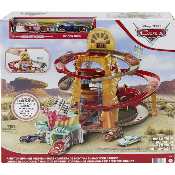 Cars Radiator Springs Mountain Race Playset with Two Vehicles