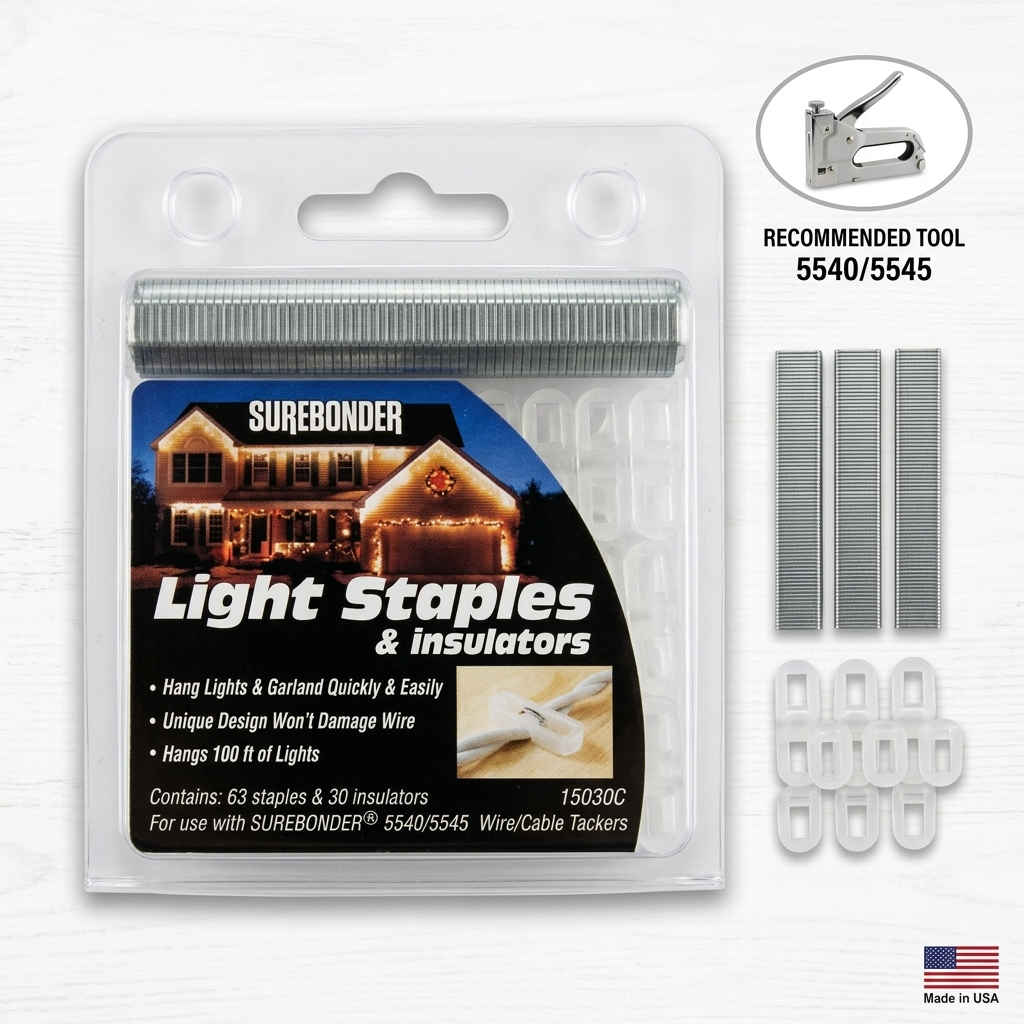 Surebonder Holiday Light Staple/Insulator