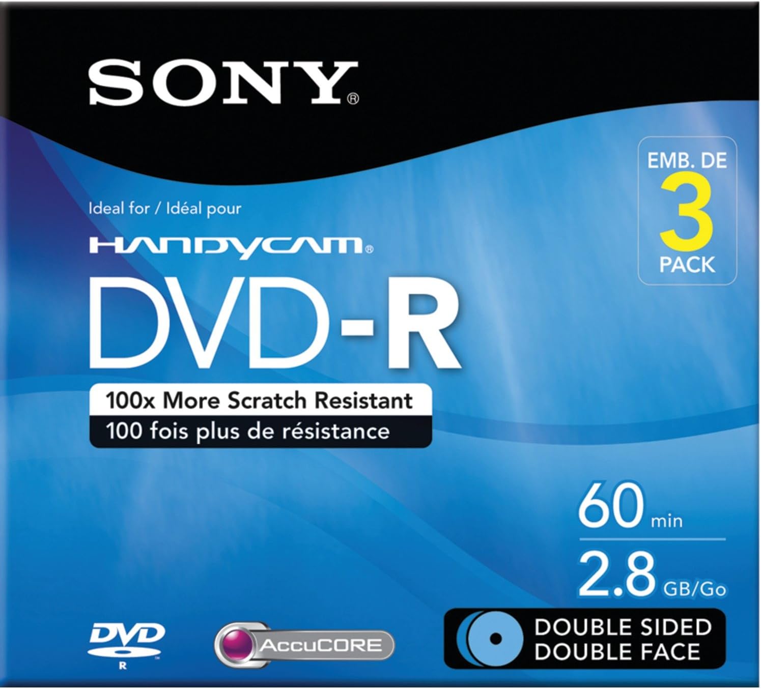 Sony AccuCORE DVD 3-Pack