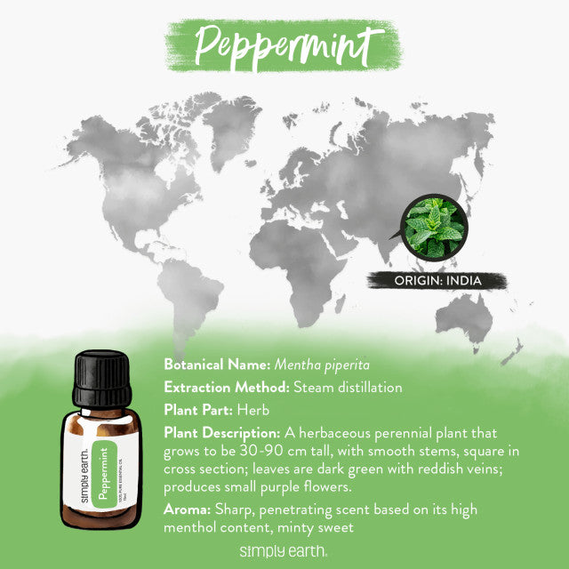 Peppermint Essential Oil (Supreme) - 15 ML - Simply Earth - Keuka Outlet
