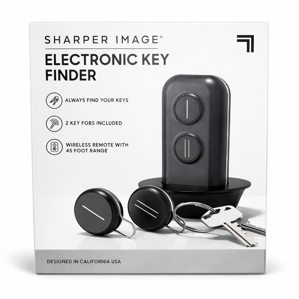 Sharper Image Wireless Electronic Key Finder with 2 Key Fobs