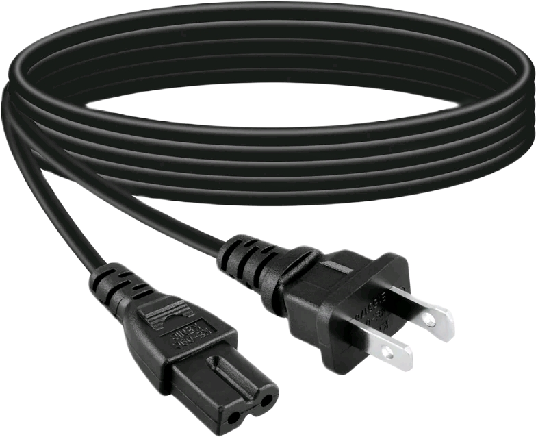 2-Prong Polarized Power Cord (6ft)