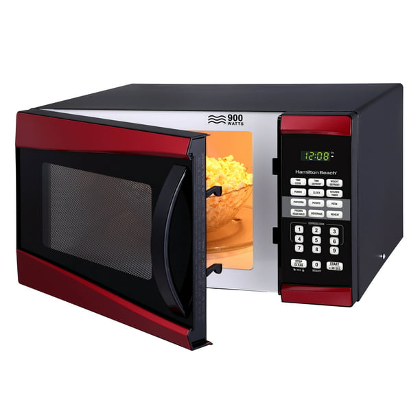 Hamilton Beach 0.9 Cu. ft. 900W Red Microwave oven