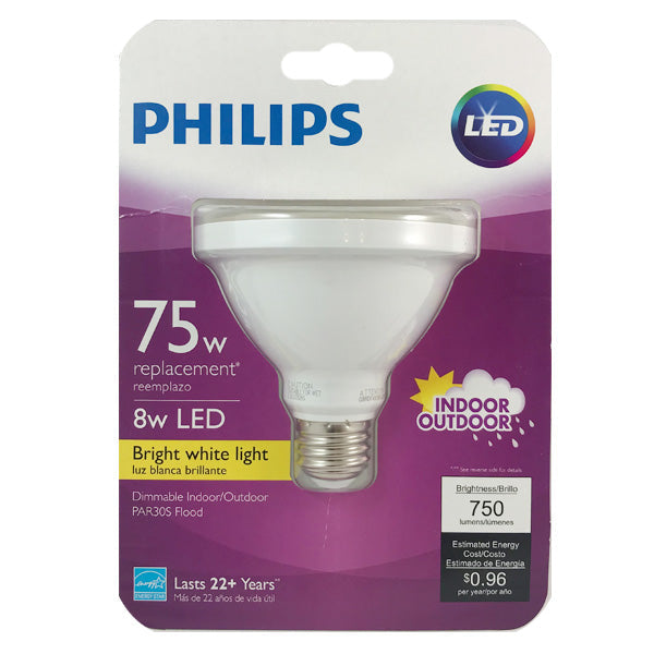Philips 75W Replacement Daylight LED PAR30L Flood Light Bulb