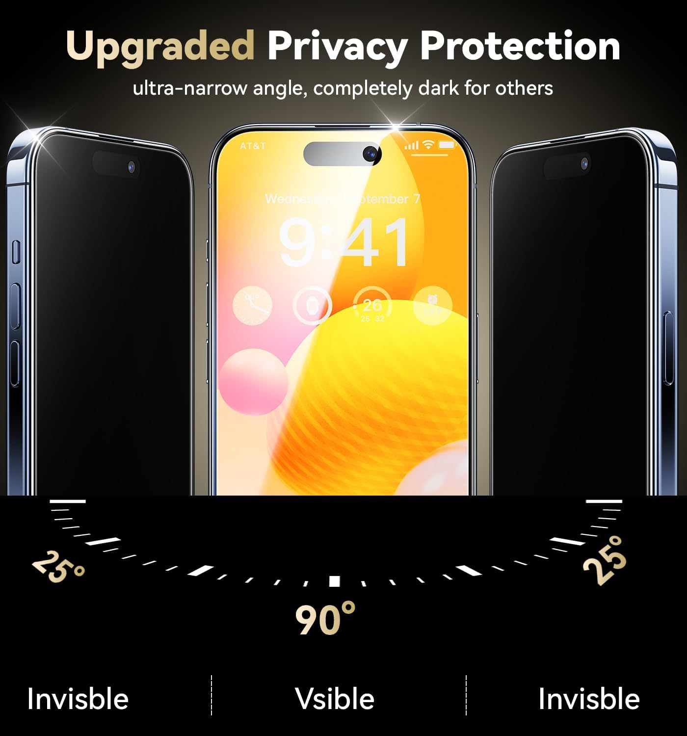 OPXYL Tempered 9H Glass Screen Protector for iPhone 15 Pro Max