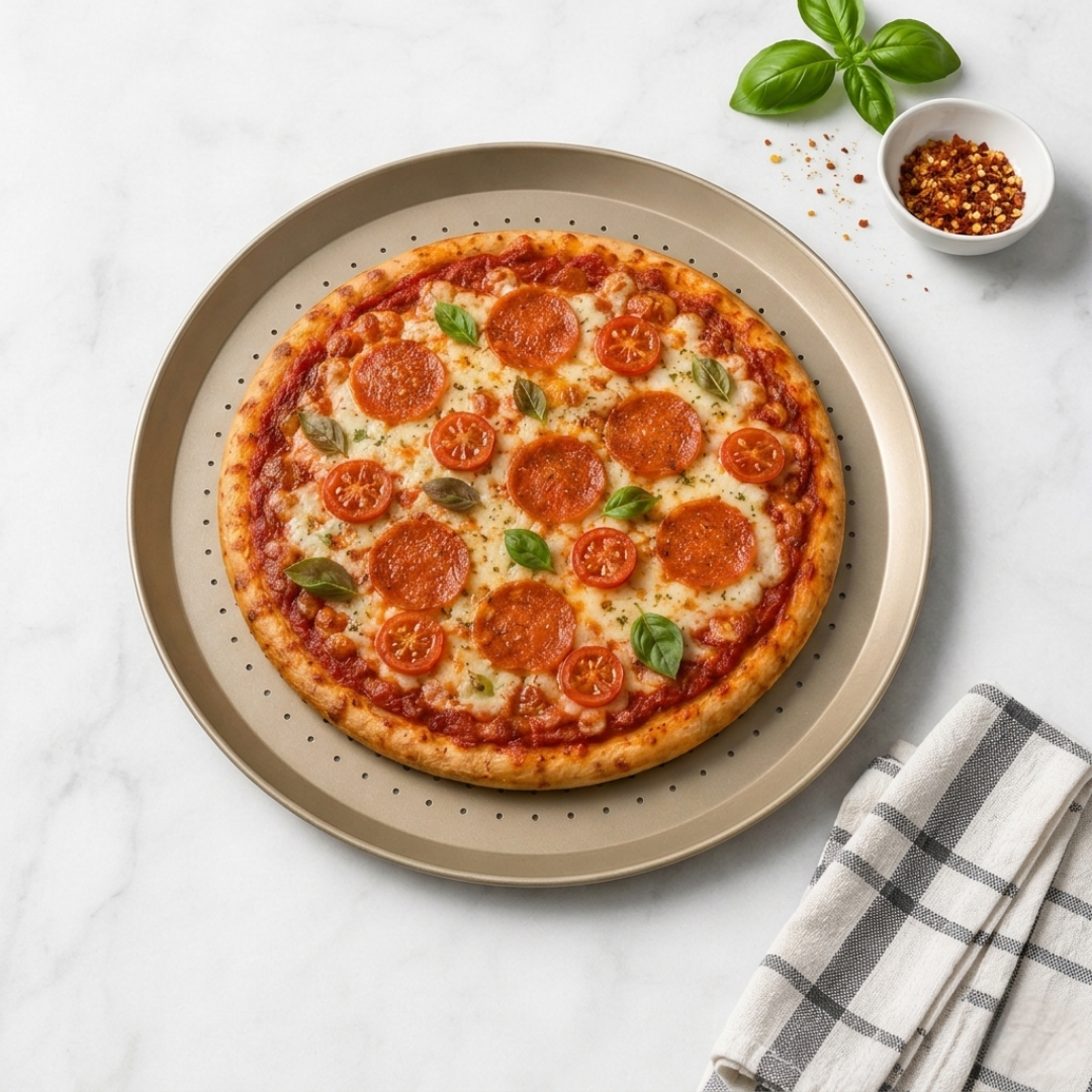 Crofton 15.7 Inch Nonstick Carbon Steel Pizza Pan - Crofton - Keuka Outlet