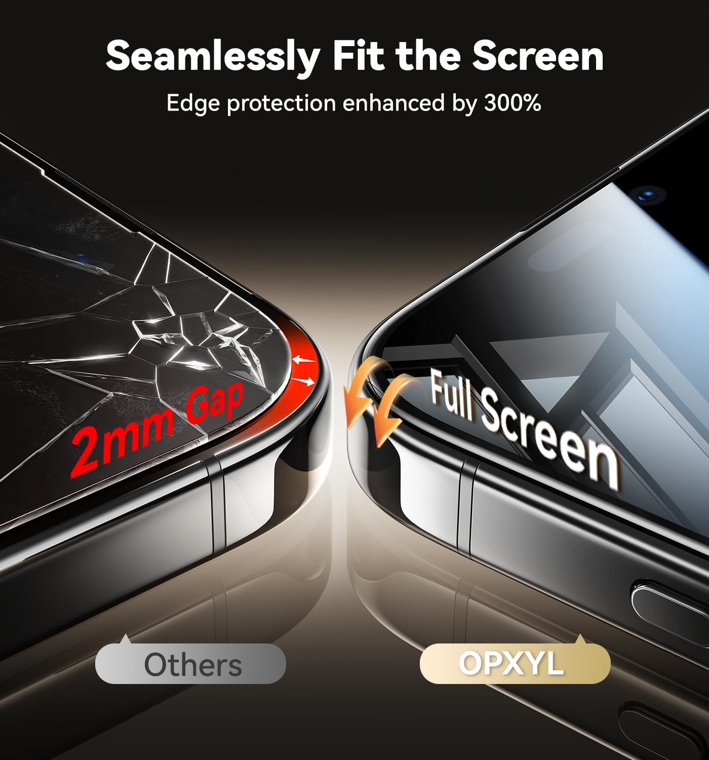 OPXYL Tempered 9H Glass Screen Protector for iPhone 15 Pro Max
